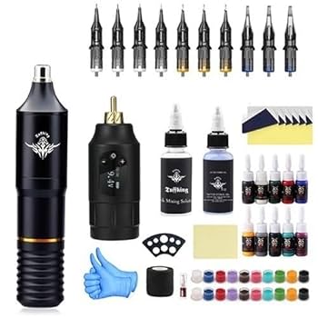 Amazon | KLOWER タトゥーマシン、ワイヤレスタトゥーマシン
